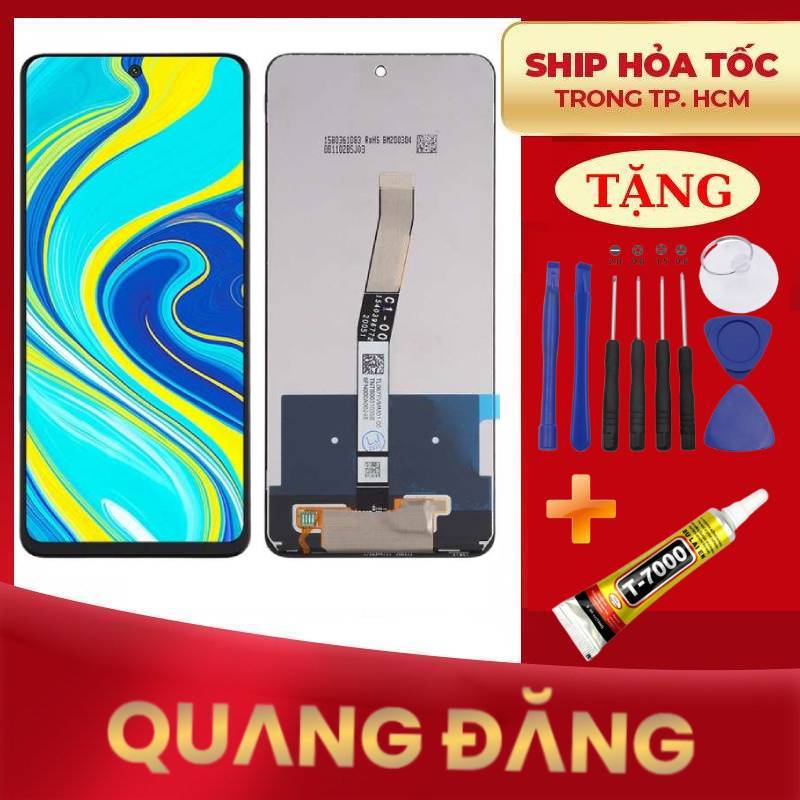 Bộ màn hình xiaomi redmi note 9 pro-4g /redmi note 9s tặng keo dán và bộ sửa 9 món