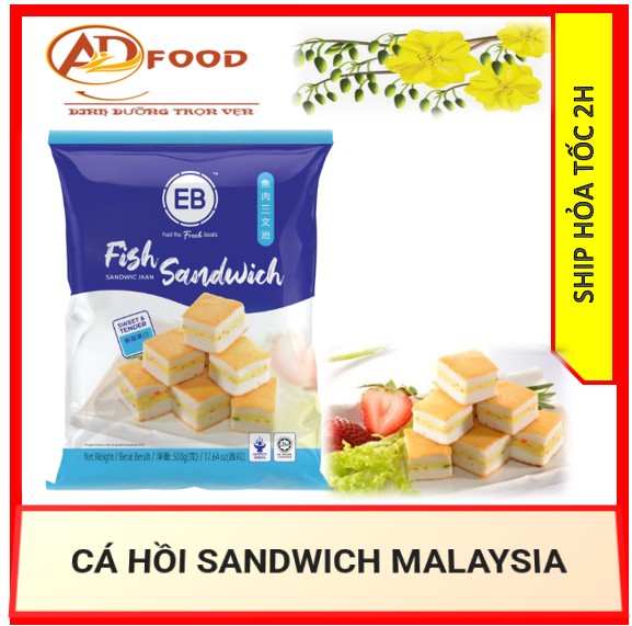 100g cá hồi sandwich