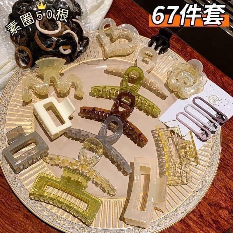 [Set 67  Món] Set Kẹp Tóc Càng Cua 67 Chi Tiết 0102