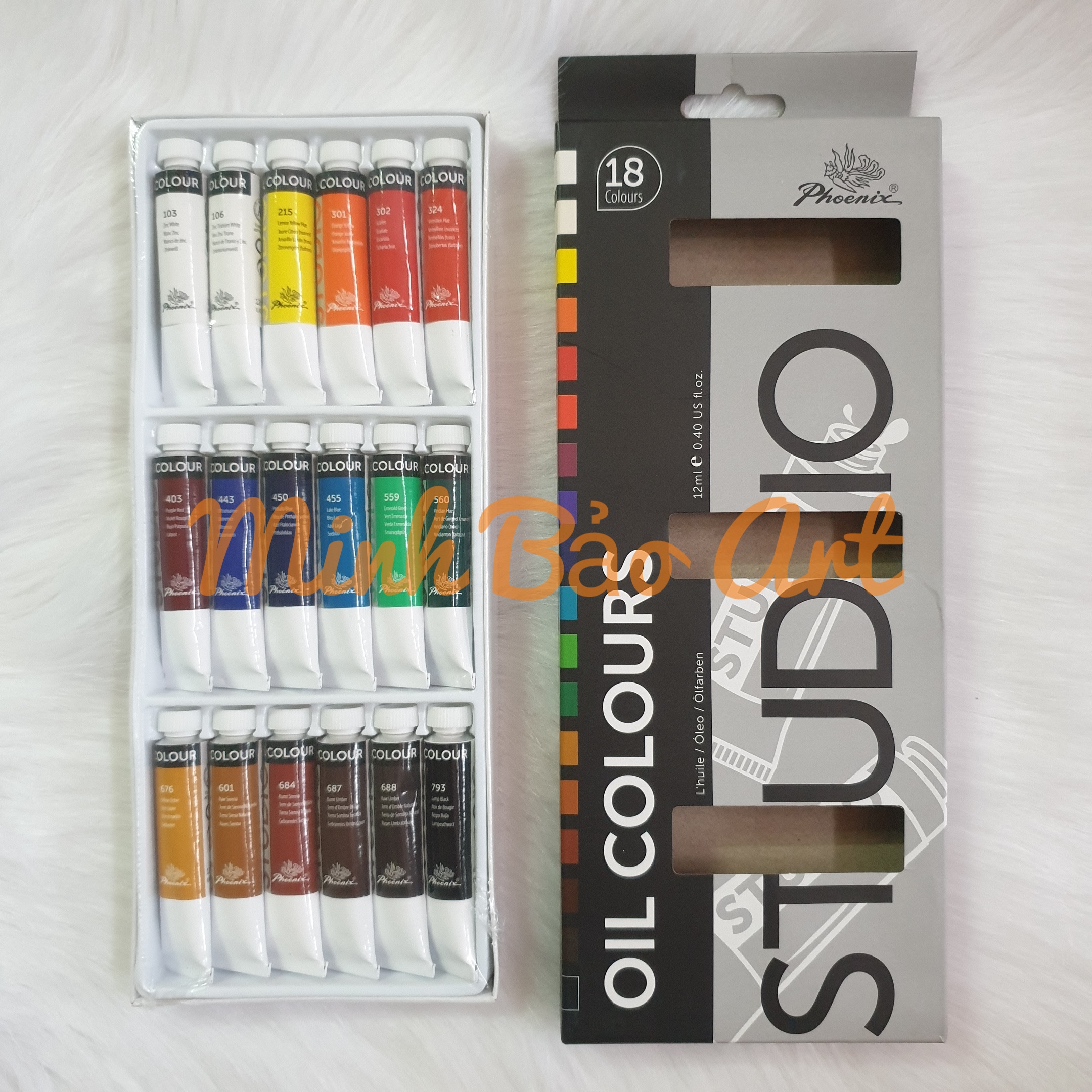 MÀU SƠN DẦU DẠNG TUÝP 12ML PHOENIX STUDIO OIL