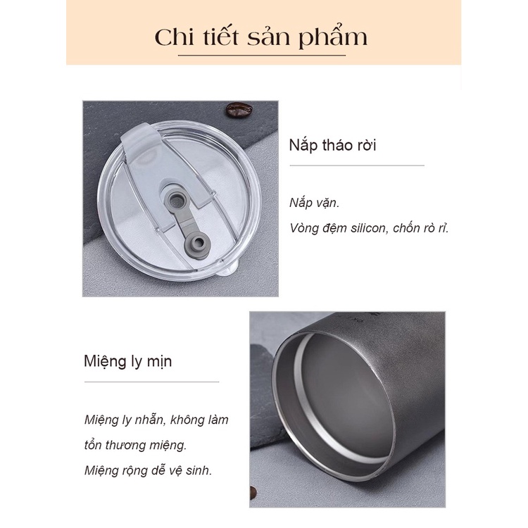 [HB Gift] Ly Giữ Nhiệt Có Nắp Đậy 600ml