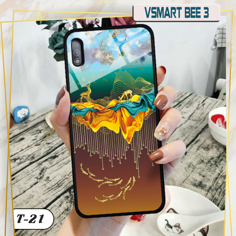 Ốp lưng kính VSMART BEE 3 in 3D ver 4