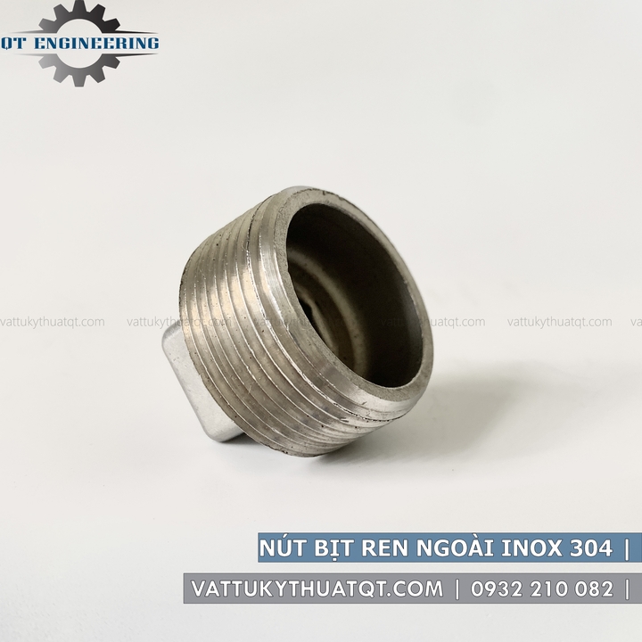 Nút Bịt Ren Ngoài Inox 304 | Phi 49,60,76 | VATTUKYTHUATQT.COM