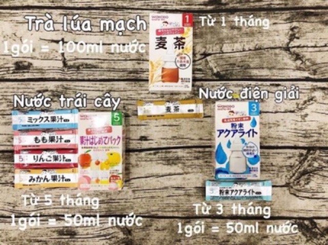 Trà Wakodo Nhật Bản Cho Bé Từ 1 Tháng Tuổi - Trà Lúa Mạch