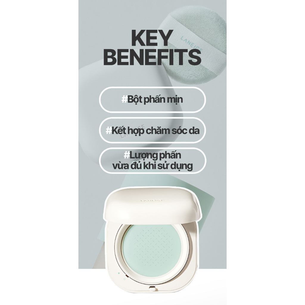 [New] Phấn phủ dạng bột mịn Laneige Neo Essential Blurring Finish Powder 7G
