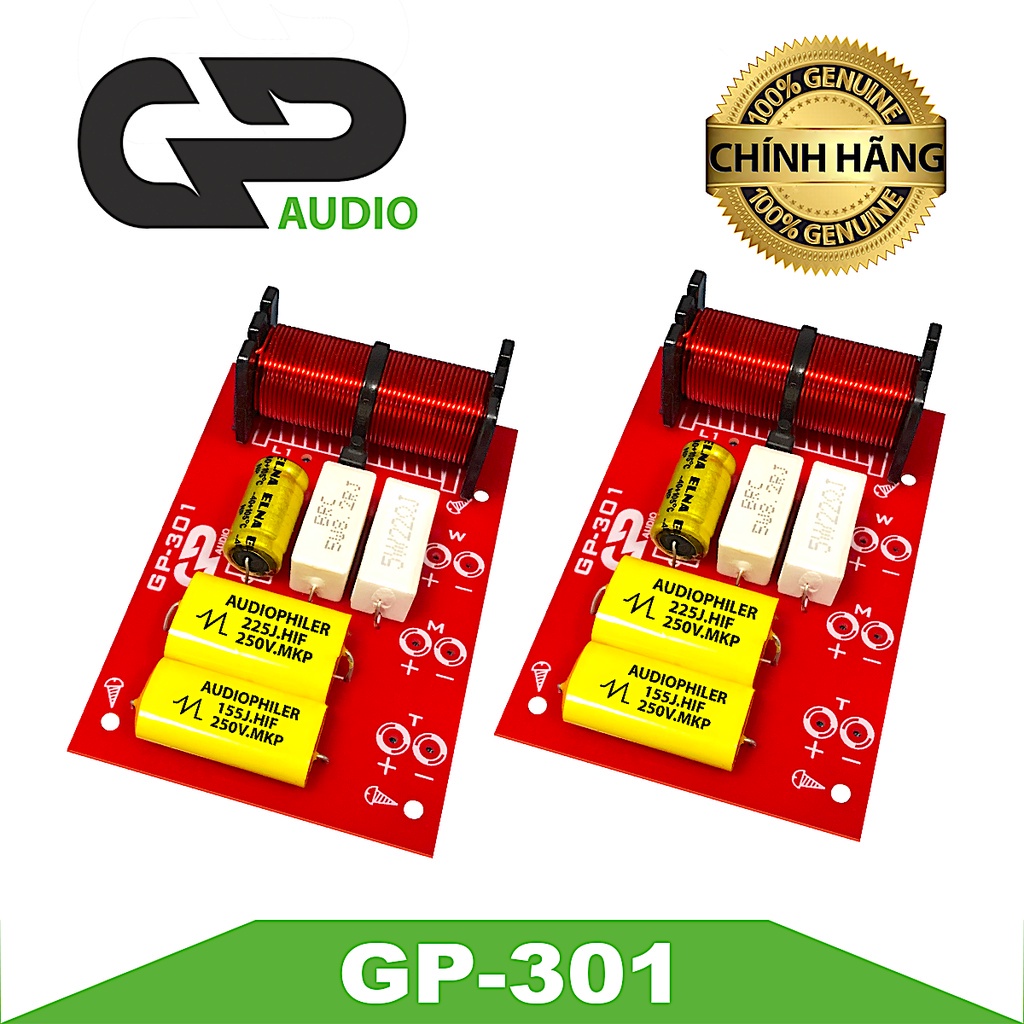 Combo 02 PCs GP 301 Speaker Protection multi-frequency amplifier for loudspeaker barrel use gold capacitor