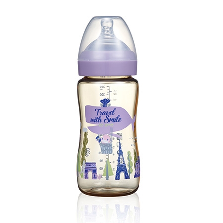 Bình sữa cổ rộng nhựa PPSU phiên bản đặc biệt 330ml kuku ku5877 ku5876