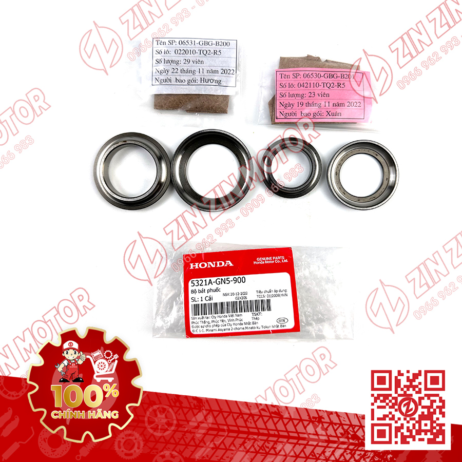 Bộ chén cổ vario 2017 2018, vario 125 k2v, winner, wave, dream 5321a-gn5-900 chính hãng
