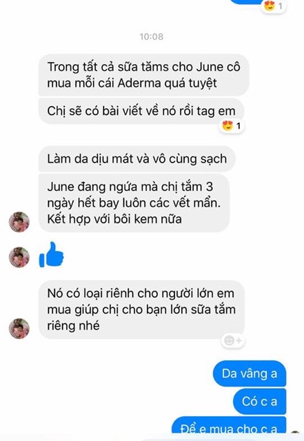 Sữa Tắm Gội Aderma Hàng  Pháp (Mẫu Mới)