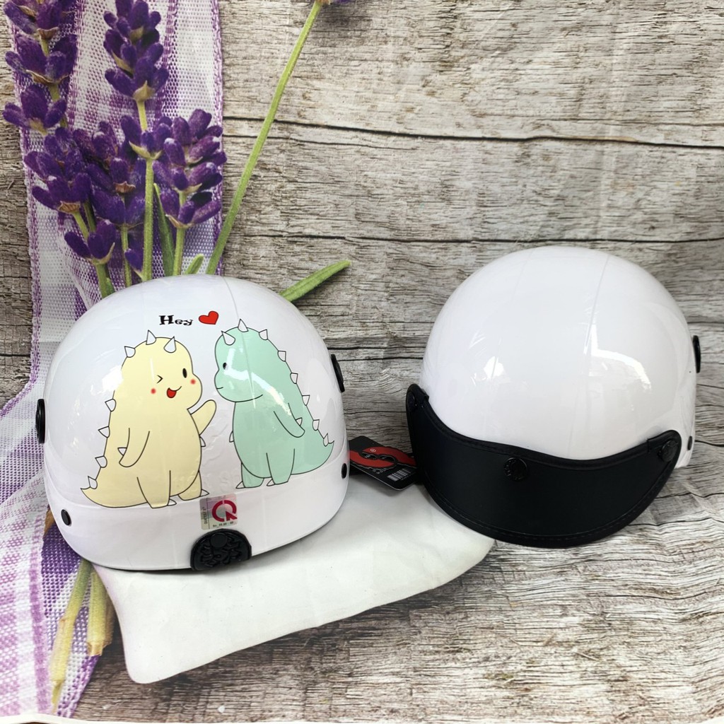 Nón bảo hiểm hình khủng long đôi