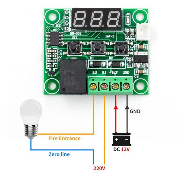 Mạch cảm biến nhiệt độ W1209