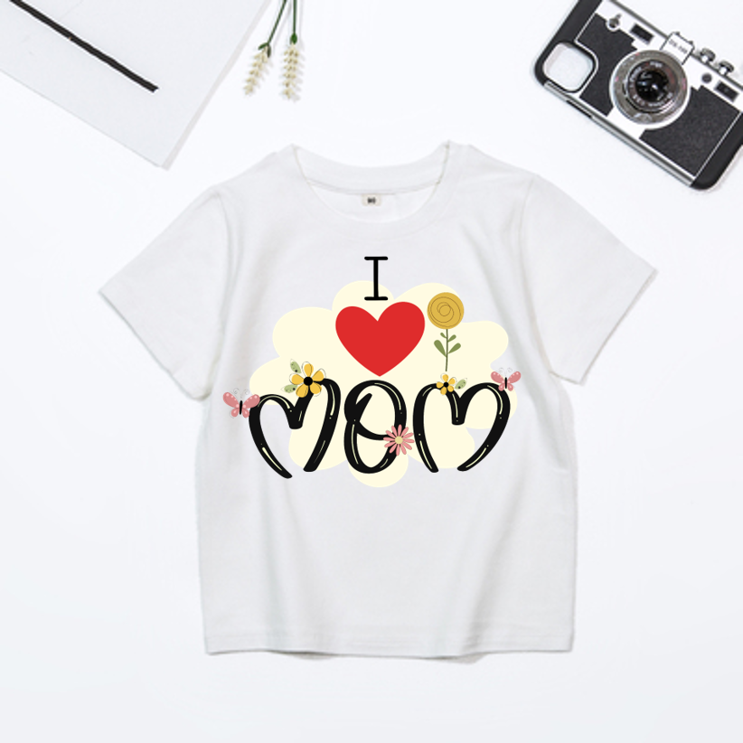 [HCM][size 5 - 90kg] áo thun vải đẹp nam nữ | bé trai gái | áo in love mom | áo thun cặp nhóm áo thun mặc cho cả gia đình.