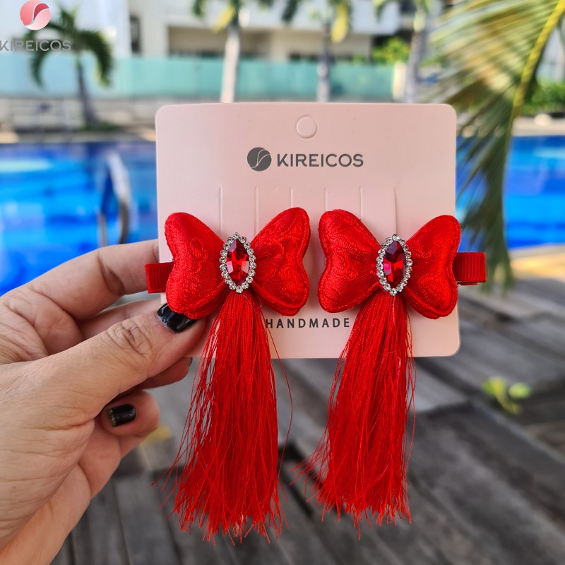 [HCM]Set 2 Kẹp Tóc Đón Tết Phong Cách Trung Hoa Cho Bé Siêu Cute