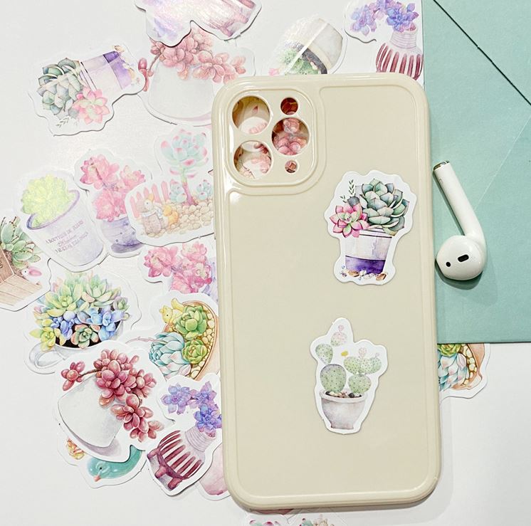 Bộ 45 Sticker Hàn Quốc hình Hoa Xinh dán trang trí E25
