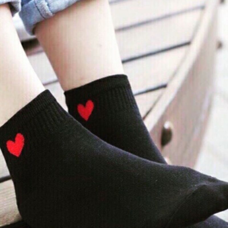 SET 2 ĐÔI Tất trái tim DỄ THƯƠNG