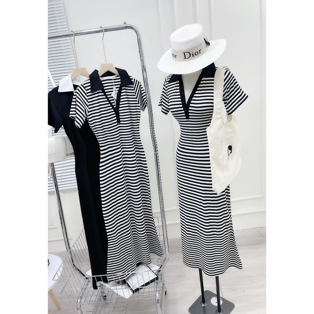 Váy body cổ bẻ đuôi cá DN727