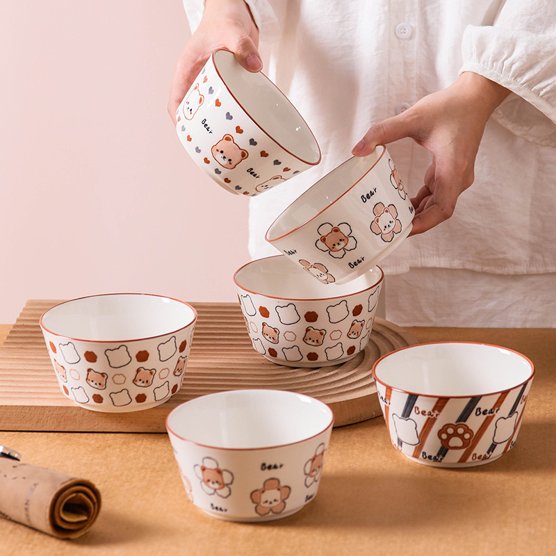 Bộ chén/bát ăn cơm Gấu BEAR Dư Dư