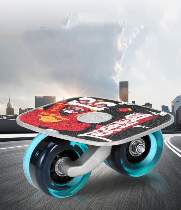 Pktl - bộ ván trượt bánh xe đèn led drift flash freeline skate