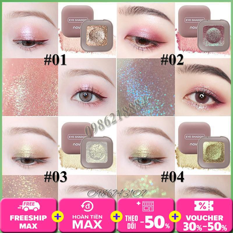 Phấn mắt nhũ lấp lánh Novo Eye Shadow