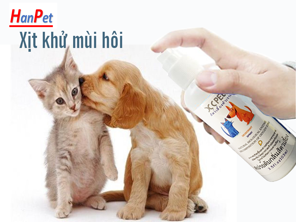 XC PET 100ml Xịt khử mùi hôi chó mèo và khử mùi hôi cát mèo mùi hôi chuồng