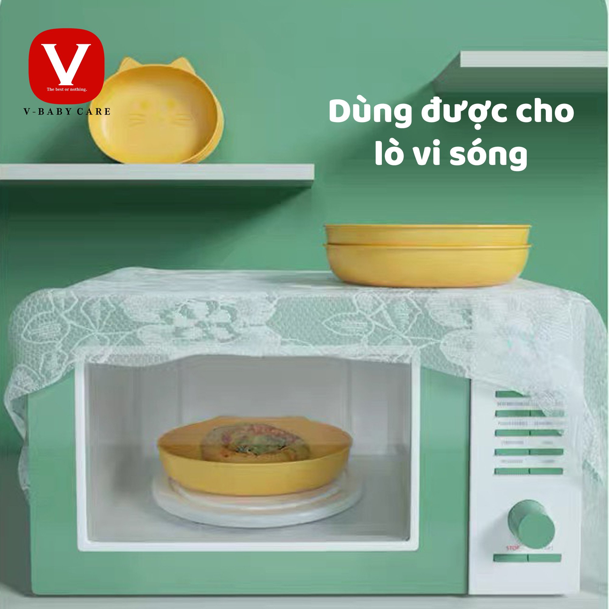 Đĩa Ăn Dặm Dùng Được Lò Vi Sóng, Bát Ăn Dặm Lúa Mạch Cho Bé