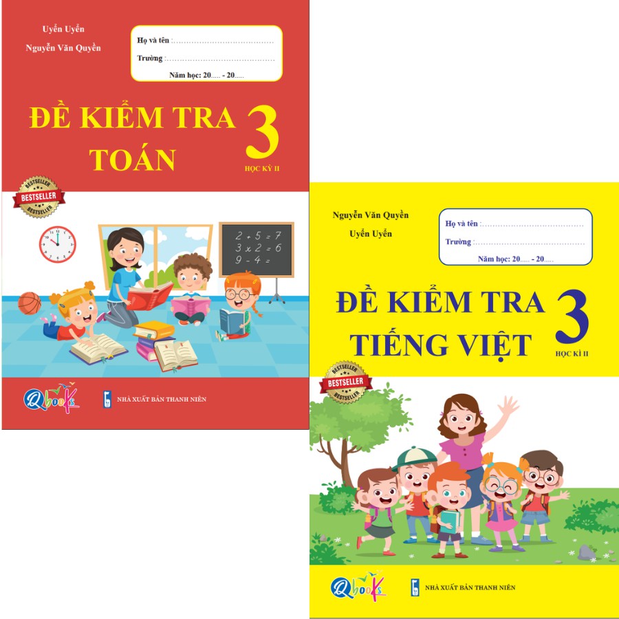 Sách - Combo Đề Kiểm Tra Toán và Tiếng Việt 3 - Học Kì 2 (2 cuốn)