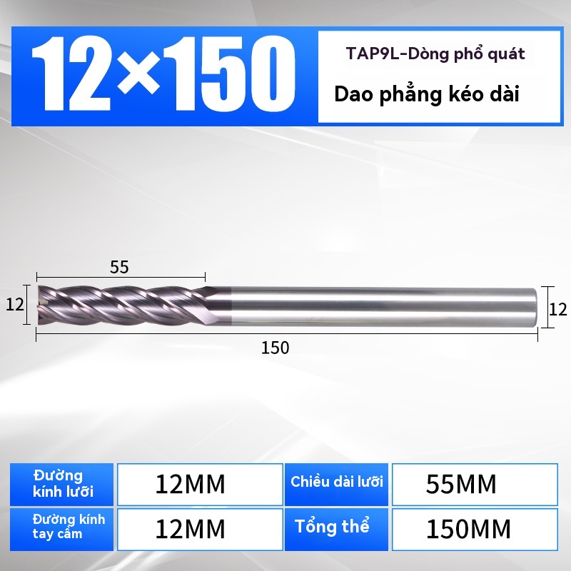 XJL End Mill Set Milling Bits Carbide CNC Router Tool Spiral 4 Flute Milling cutter for Steel Coating of Nano HRC55° Series 1pcs/5pcs