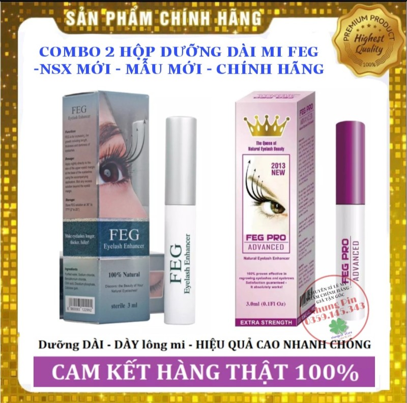 Combo Dưỡng Mi Dày và Dài PRO & Eyelash Enhancer - dưỡng mi cao cấp dày và dài tự nhiên