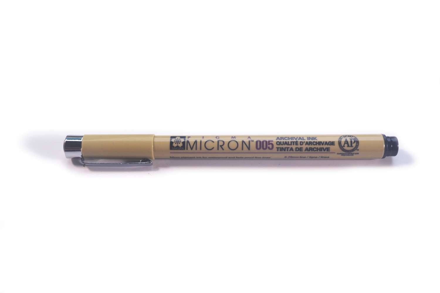 [7-11/12 VOUCHER 8%]Bút kẻ lằn chìm kẻ line Sakura Micron 0.2mm đen - Bút [TAM]