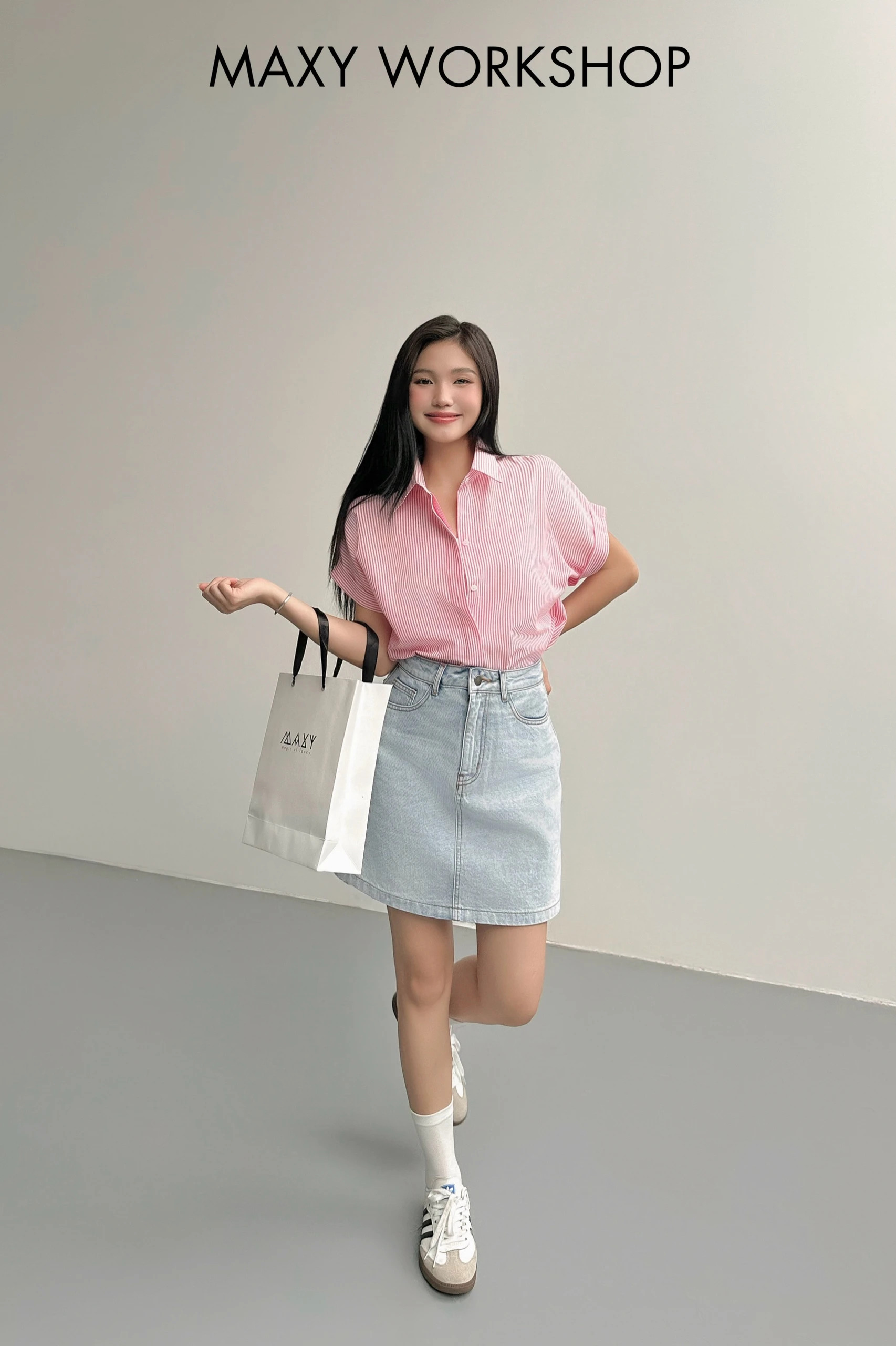 Áo sơ mi ngắn tay cánh dơi sleeve shirt Maxy Workshop