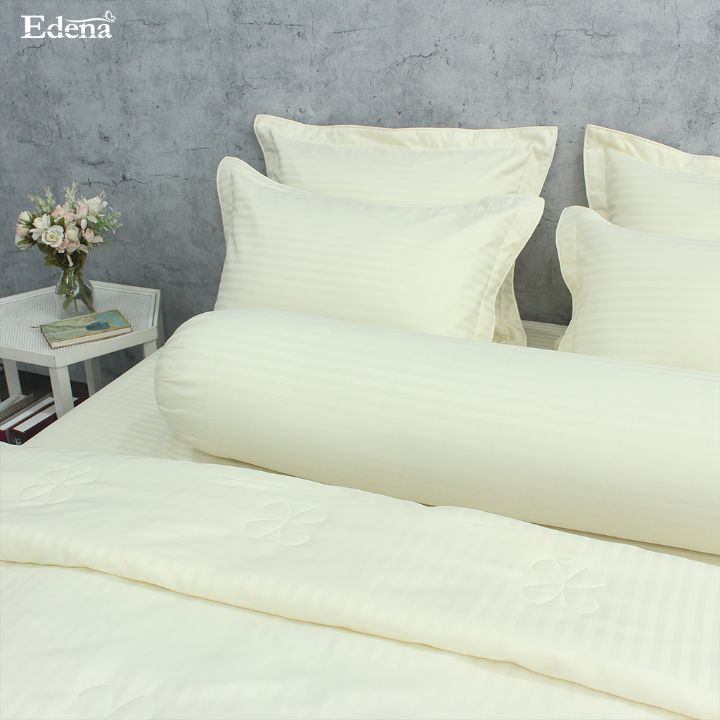 Bộ chăn ga chần gòn 5 món chất liệu Micro Silk cao cấp Edena Basic