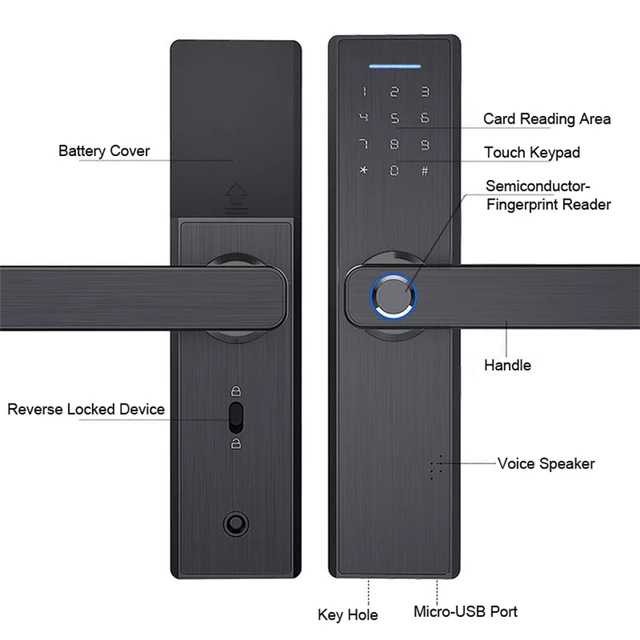 Khóa Cửa Vân Tay Thông Minh Tuya X1