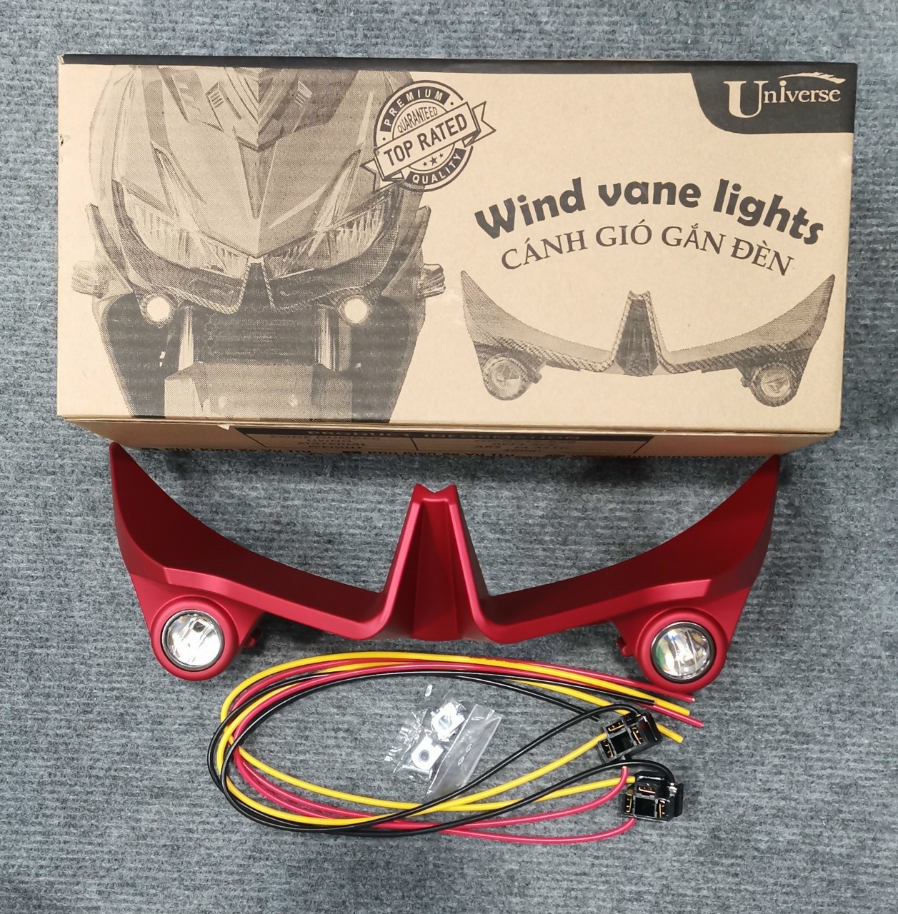CÁNH GIÓ TRƯỚC WINNER X (ĐỦ MÀU) KÈM ĐÈN PHỤ MINI