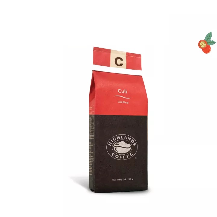 Combo 2 gói Cà phê Rang xay Culi Highlands Coffee 200g
