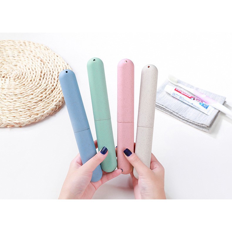 [HCM]Hộp đựng bàn chải đánh răng lúa mạch tiện dụng