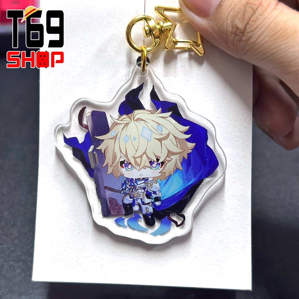 [24 mẫu] Móc khóa mica game Honkai: Star Rail - Mẫu 1 (Loại cao cấp - Hình in ép giữa 2 mặt mica) [T69 Shop]