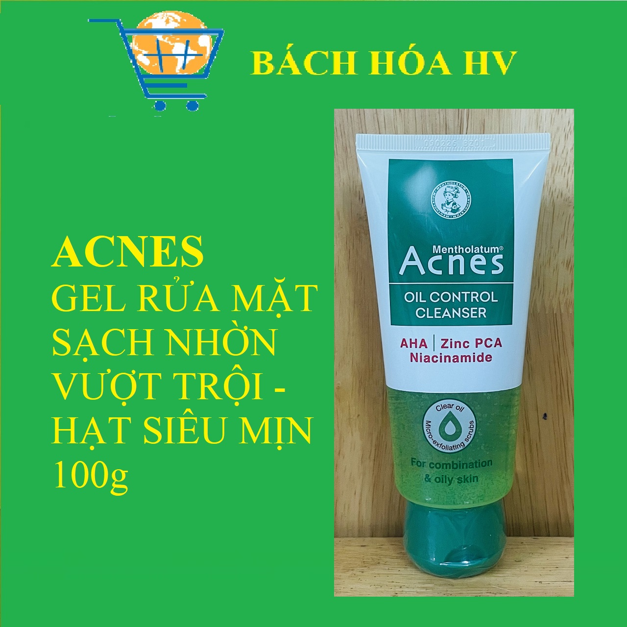 ACNES Gel, Kem rửa mặt 100g - BACH HOA HV