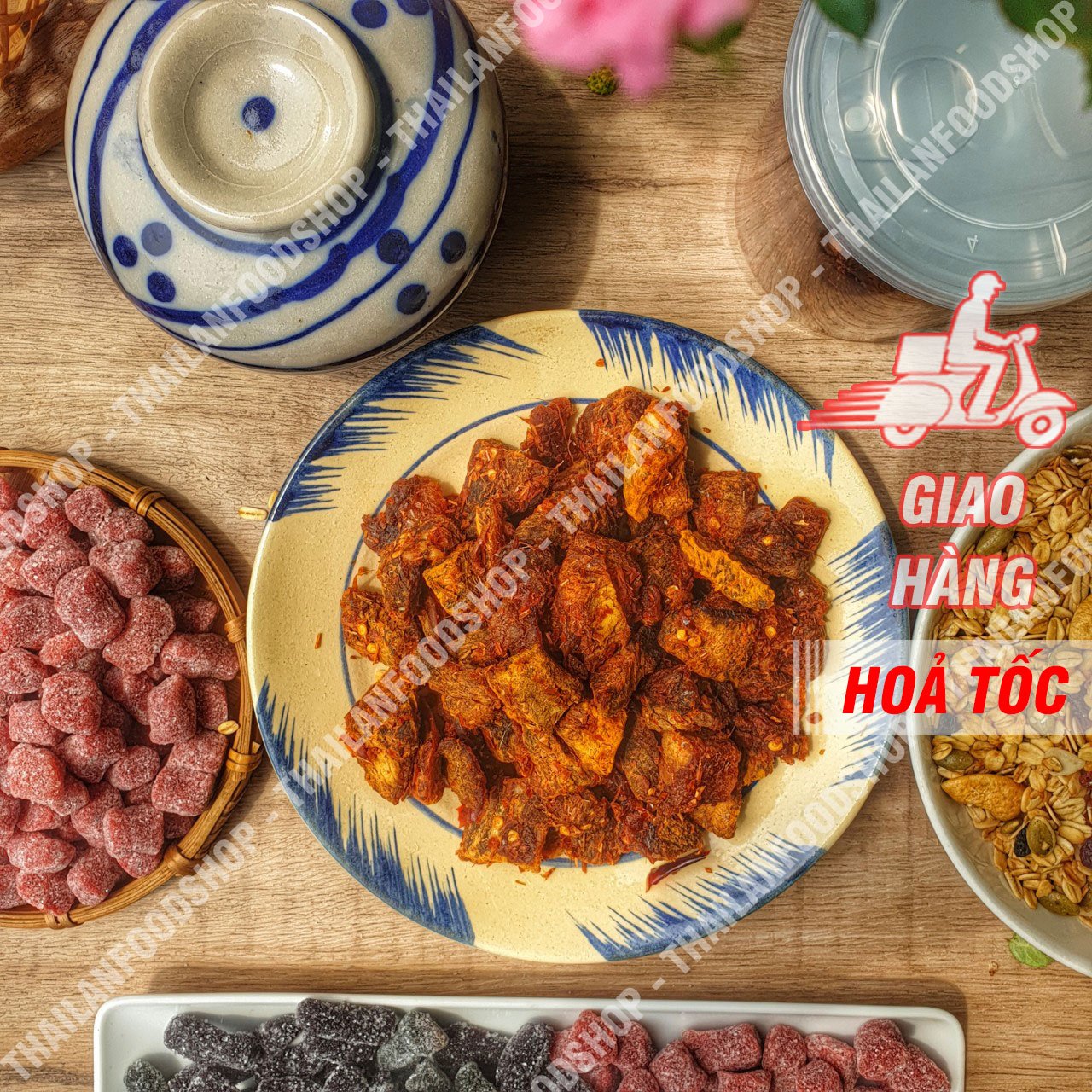 Khô Bò Viên Tứ Xuyên - Lon 290gram