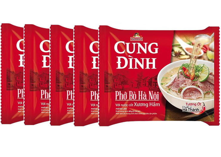 Combo 5 gói phở cung đình hà nội vị bò gói 68g