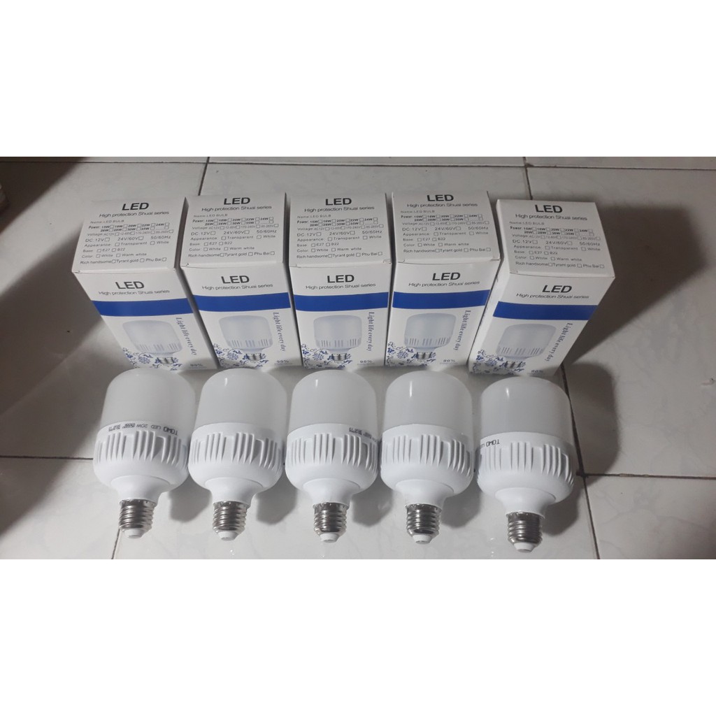 [HCM]5 bóng đèn led 20w