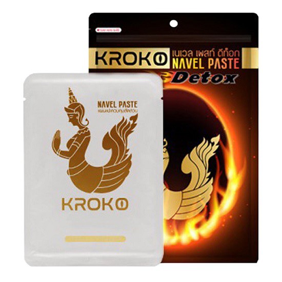 Miếng Dán Tan Mỡ Bụng KROKO DETOX Thái Lan (túi 5 miếng)