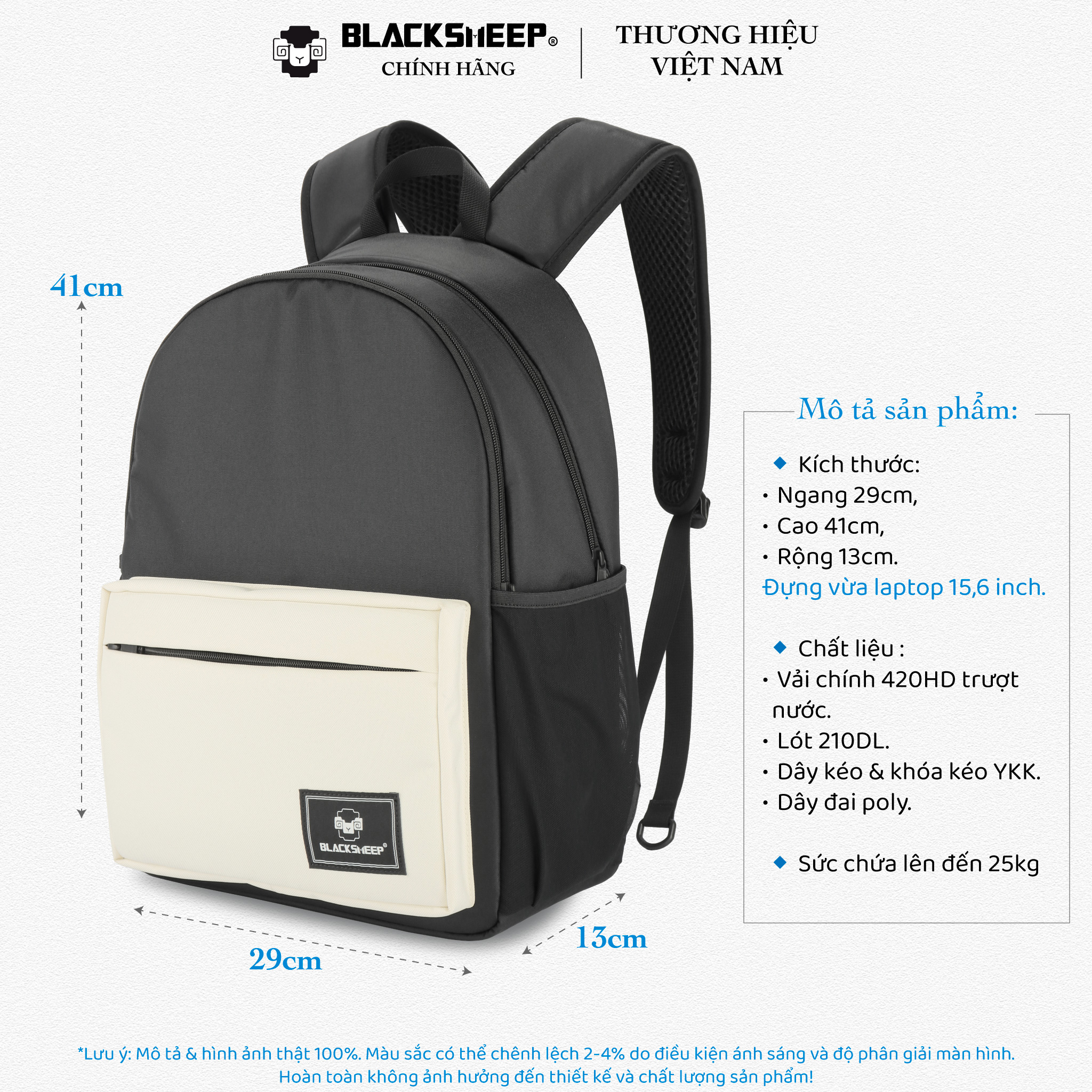 Balo BLACKSHEEP - BASIC Backpack™ Ba lô Đi Học, Thời Trang Nam Nữ Chính Hãng
