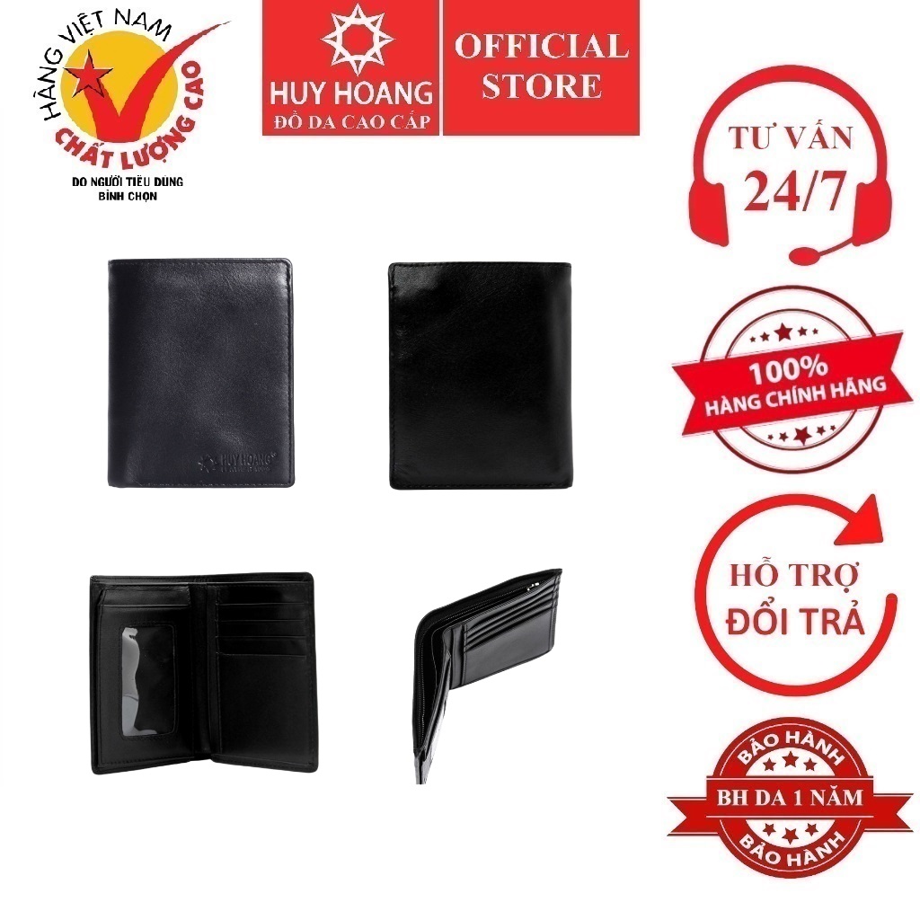 Cowhide male wallet style stand Black HK2108