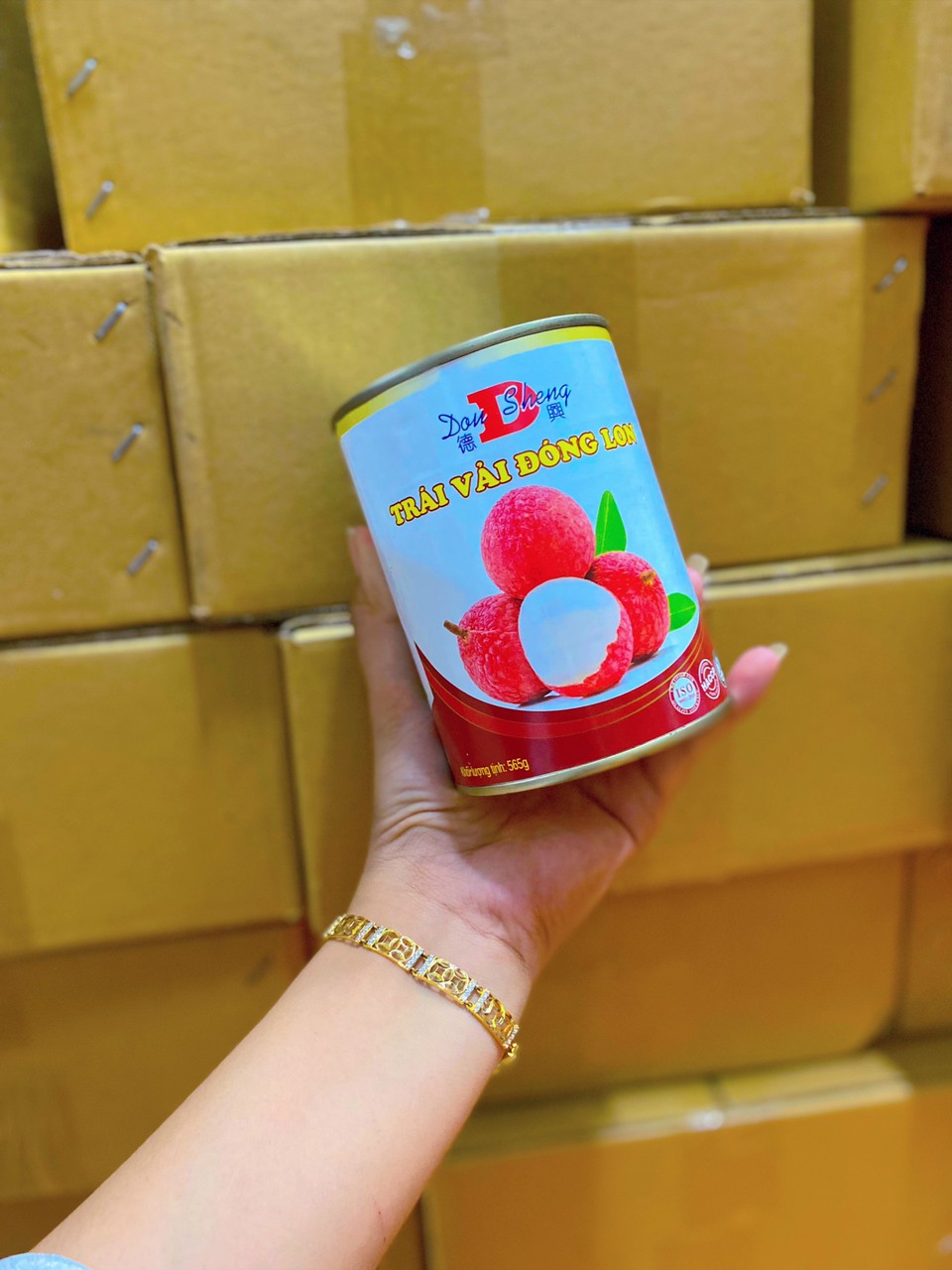 VẢI NGÂM NƯỚC ĐƯỜNG ĐÓNG LON 565G