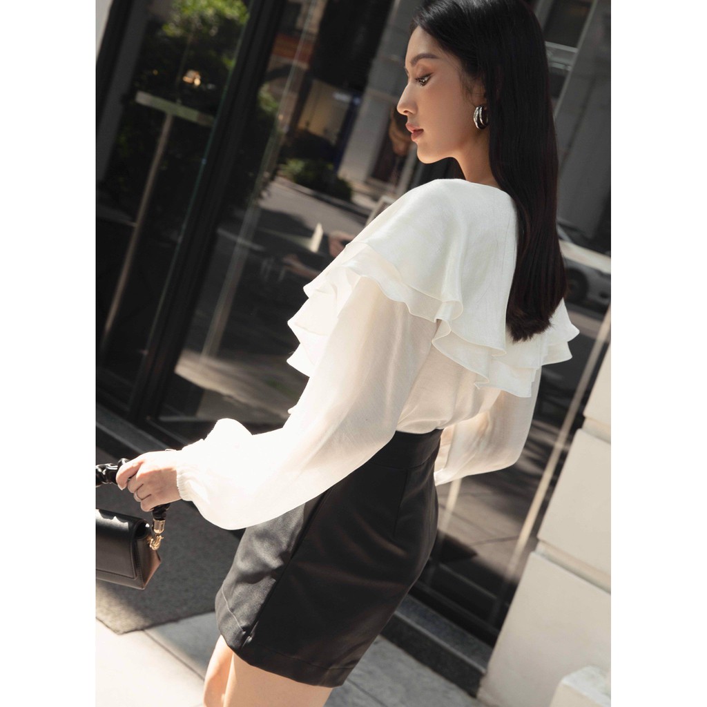 DOTTIE PREMIUM - Áo Top With Elastic Trims T0117