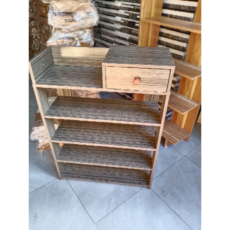 ✅💥KỆ ĐỂ GIÀY GỖ 5 TẦNG MÀU VÂN ĐEN BỀN ĐẸP