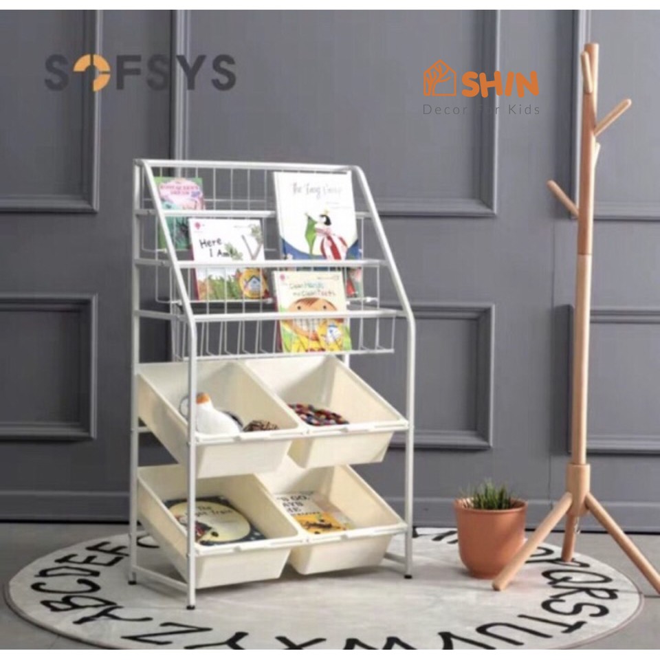Kệ sách bằng sắt giá sách trẻ em