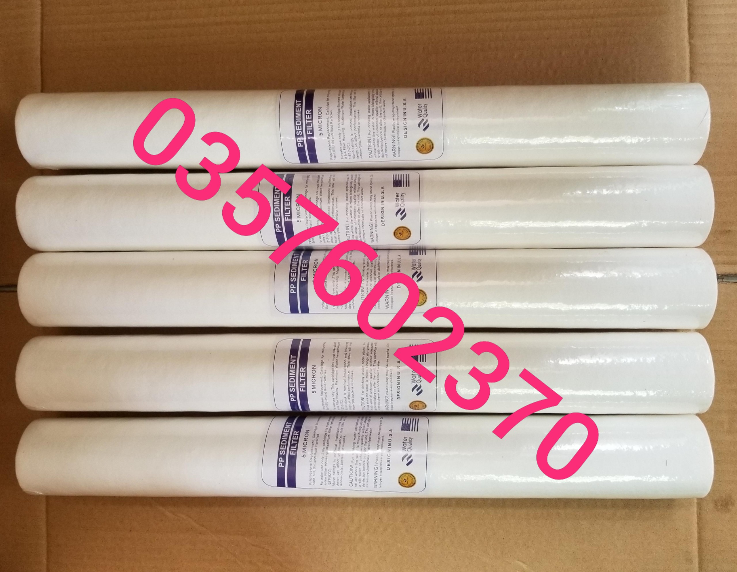 [HCM]COMBO 5 LÕI LỌC NƯỚC SỐ 1 PPF 20INCH