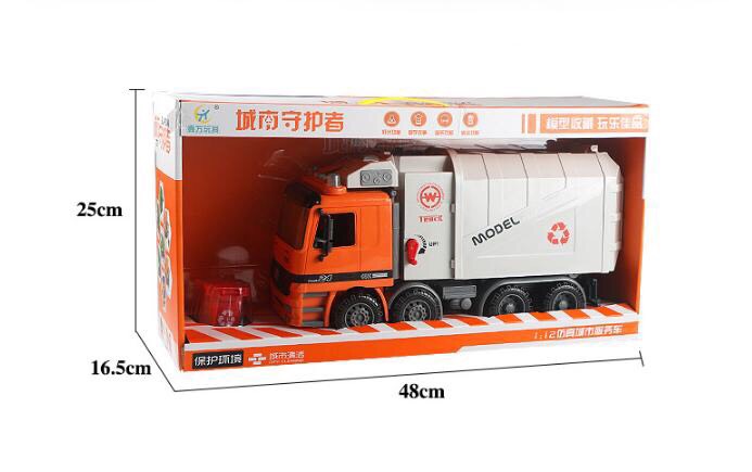 Mô hình xe rác đồ chơi xe chở rác cho bé