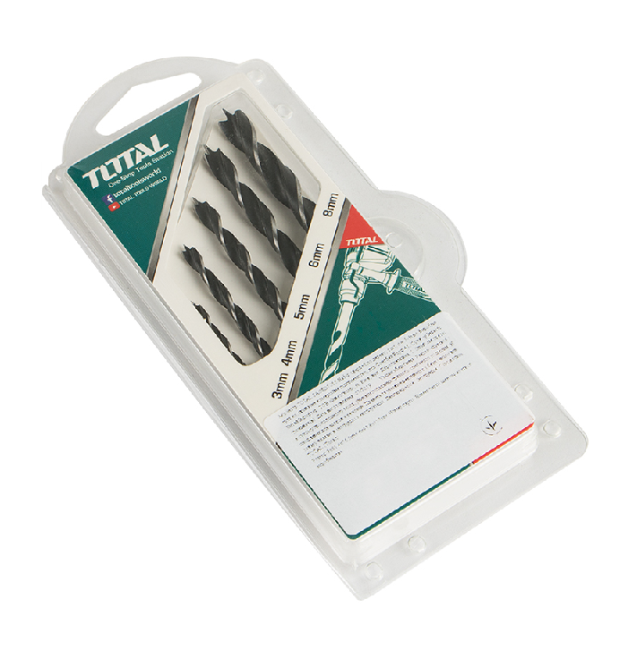Bộ mũi khoan gỗ 5 chi tiết Total TACSD7055